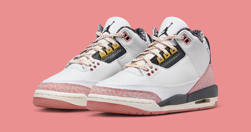 Springing into Style with the Air Jordan 3 GS Red Stardust front corner