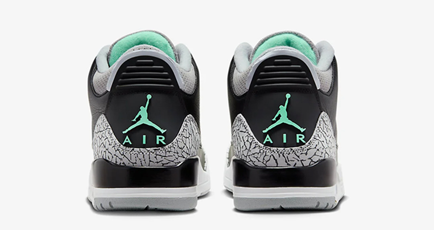 Get a Glow Up with Some Green Pop with Air Jordan 3 Green Glow back